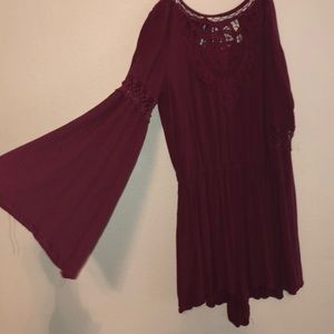 Maroon romper Xhileration